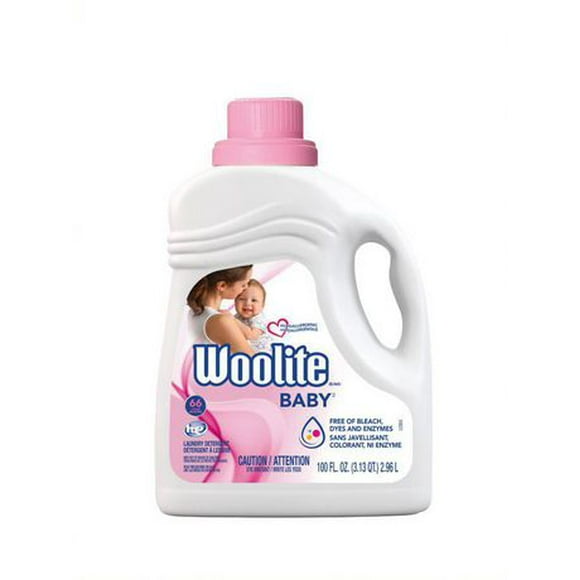 Woolite bébé, Détergent à lessive hypoallergénique, Paquet méga valeur, 2,96 L, Sans produits chimiques agressifs, 1 unité 2,96 L / 66 brassées