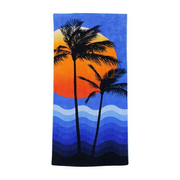 Mainstays Printed Beach Towel, 1/ 28x60" Beach Towel
