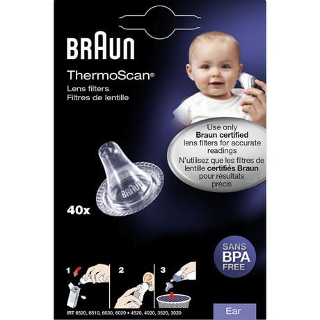 Braun LF40CA ThermoScan® Lens Filter, 40 Pieces