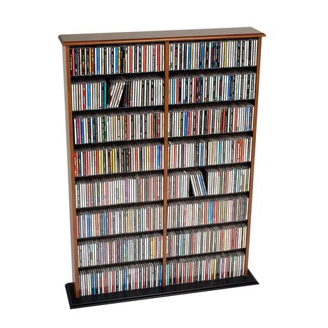 Etagère de rangement pour CD CD et DVD Bibliothèque pivotante à 360 °,  Support à CD