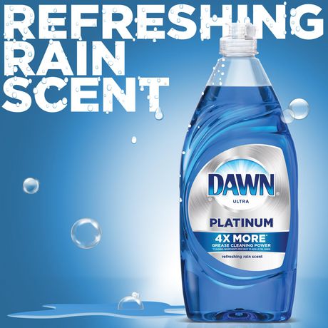 dish platinum dawn soap liquid rain dishwashing refreshing scent