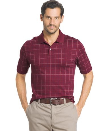 arrow windowpane polo shirt