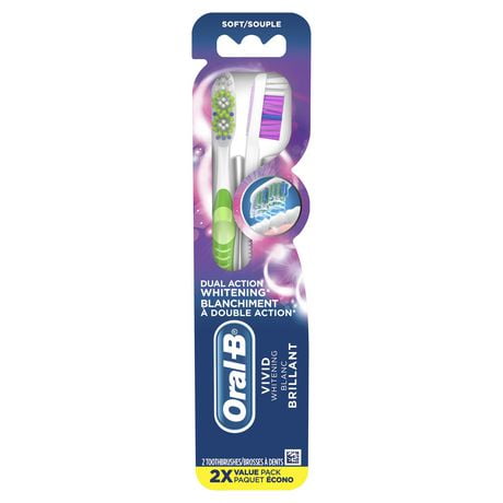 Oral-B Vivid Whitening Toothbrushes, Soft | Walmart Canada