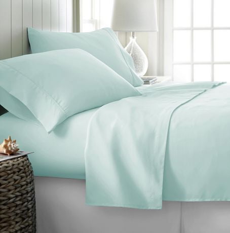 Johnson Home Queen - Pale Aqua - 100% Cotton Sheet Set | Walmart Canada