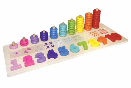 wooden stack and count