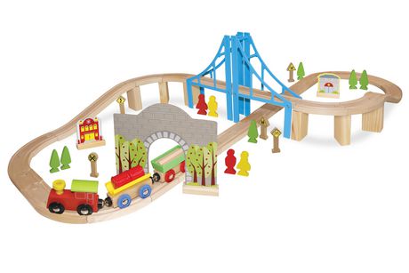 carousel 100 piece train set