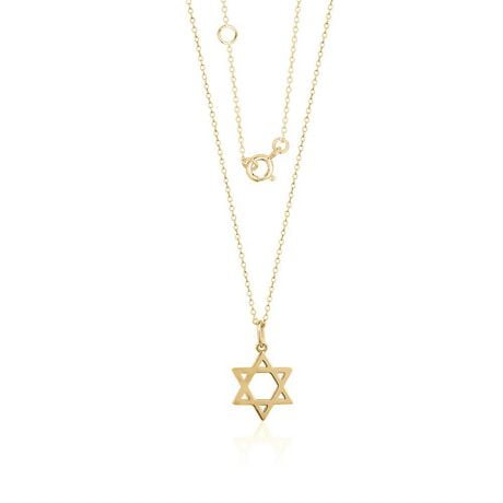 Jewish on sale gold necklace