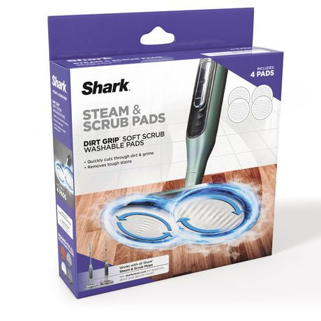 Shark XKITP7000C Steam & Scrub Dirt Grip Soft Scrub Washable Pads