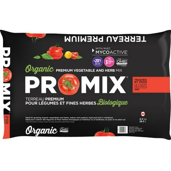PRO-MIX® Organic Vegetable and Herb Mix, Perfect for organic growing