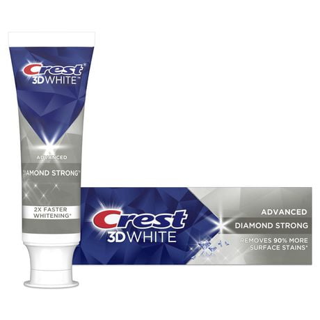 Crest 3D White Advanced Diamond Strong Teeth Whitening Toothpaste, 70 ml