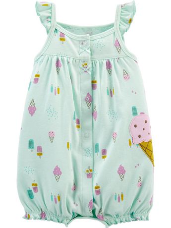 Child of Mine made by Carter's Newborn Girls' 1 piece Jumpsuit - Ice Cream  | Walmart Canada