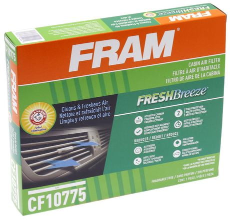 FRAM FB Cabin Air Filter CF10775 with Arm and Hammer Baking Soda, 98% ...