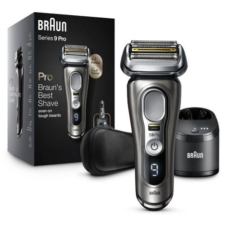 Braun Series 9 Pro 9465cc Rechargeable Wet & Dry Men's Electric Shaver with Clean & Charge Station