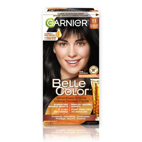 Garnier Belle Color Permanent Hair Dye, 11 Very Intense Black, 100% ...