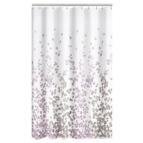 Mainstays Fabric Shower Curtain With 12, Mainstays Fabric Shower Curtain With Hooks