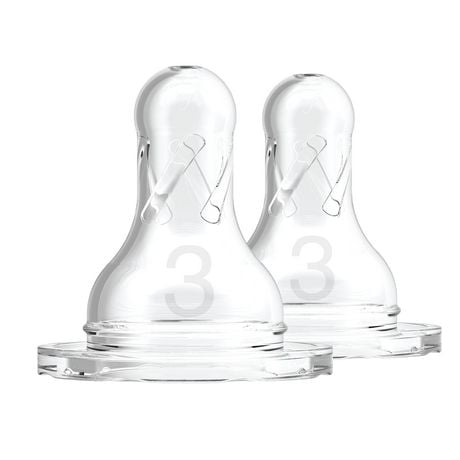 Dr. Brown's Standard Level 3 Silicone Nipples- 2 pk, 2 Pack