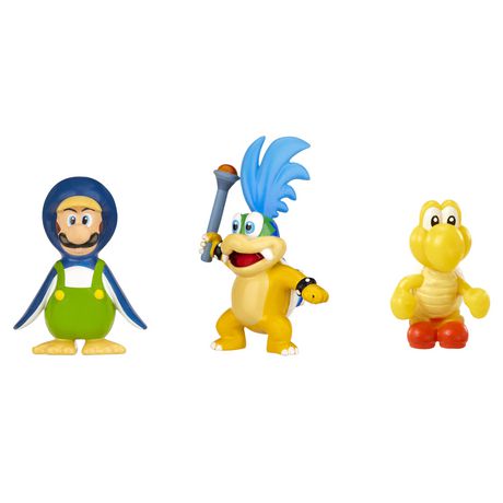 Nintendo Mario Bros U Micro Figure 3 Pack Larry Koopa Penguin Luigi Red Koopa Troopa Walmart Canada - larry koopa roblox