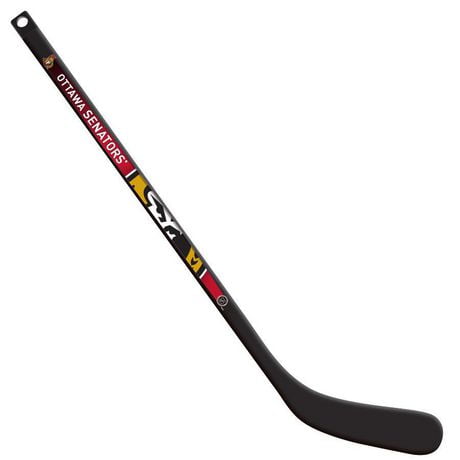Mini bâton de joueur de hockey en composite LNH Ottawa Senators, gaucher - blanc ou noir Mini bâton comp LNH Ottawa