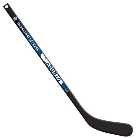 Mini bâton de joueur de hockey en composite LNH Toronto Maple Leafs, droitier - blanc ou noir Mini bâton comp LNH Toronto