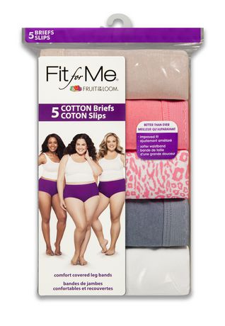Haut Femme Hanes Culotte Taille Plus Coton Slips 5 Pack-Sélectionnez La Taille//couleur.