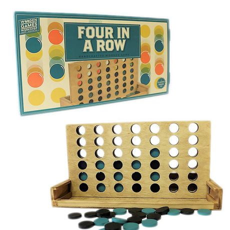 Four In a Row Wooden Game - English Only - Walmart.ca