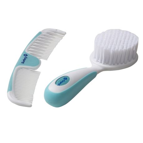 Safety 1st Soft Grip Brush & Comb - Artic Blue