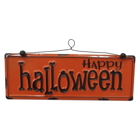 Halloween Hang Decor, 8.85in Halloween Metal Hang - Walmart.ca