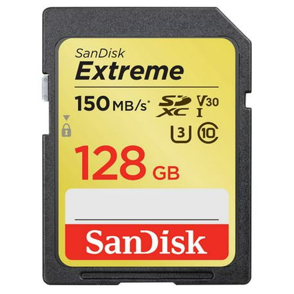 SanDisk Extreme® SDXC™ UHS-I card, 128GB - SDSDXV5-128G-CWCIN, Perfect for 4K UHD video