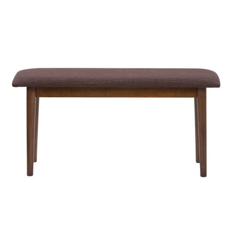 dining corliving 5pc stain branson walnut bench warm
