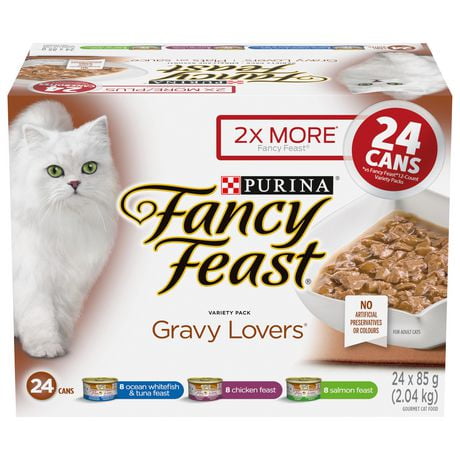 Fancy Feast Gravy Lovers Variety Pack, Wet Cat Food 24 X 85g, 24 X 85g