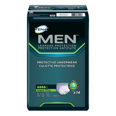 TENA Incontinence Underwear for MEN, Protective, Xlarge, 14 Count, 14 Count, Extra Large