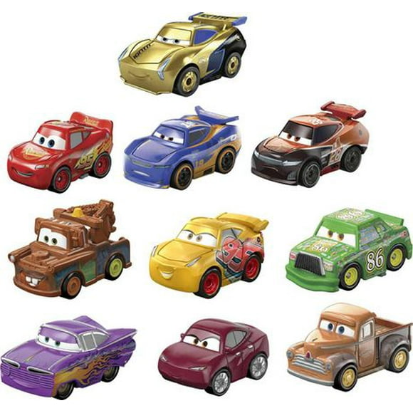 Disney Pixar Les Bagnoles Mini Vehicules Coffret de 10 – Variete