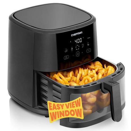 Chefman  TurboTouch Easy View Air Fryer, 1500W, 8 Qt.