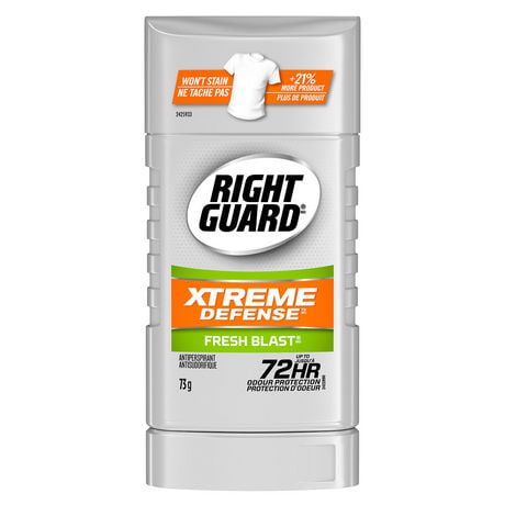 Right Guard Xtreme Defense Antiperspirant, Fresh Blast, Antiperspirant, 73g