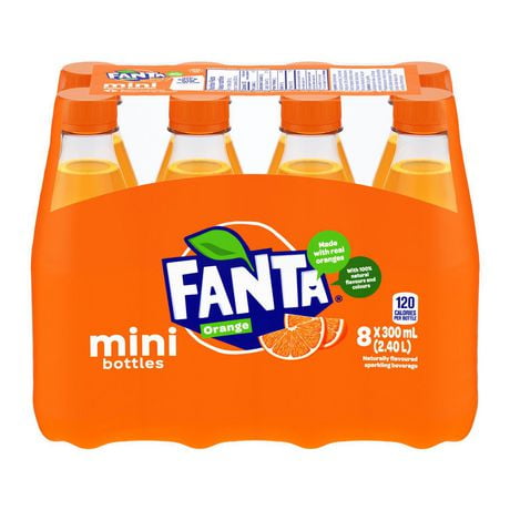 Fanta Orange 300mL Mini Bottles, 8 Pack | Walmart Canada