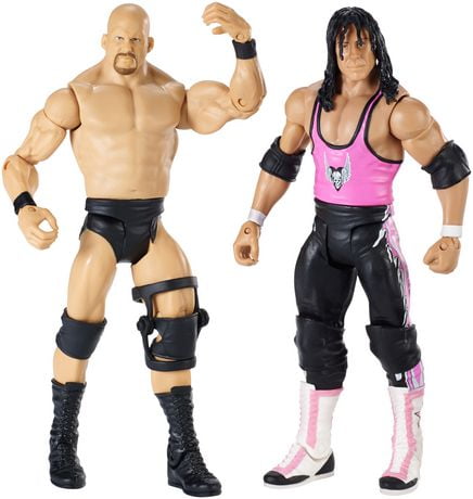 WWE WrestleMania - Steve Austin and Bret Hart Figures, 2 Pack | Walmart ...