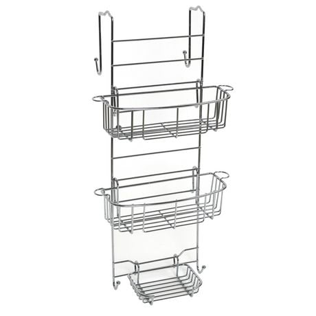 Mainstays Over the Shower or Tub Door Caddy, Chrome | Walmart Canada