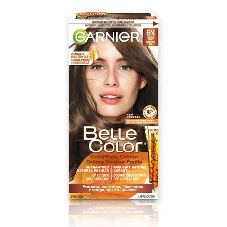 Garnier Belle Color Coloration Permanente, 560 Rouge Acajou, Couverture du Gris à 100%, Enrichi à l'Huile d'Argan - 1 Application Résultats naturels