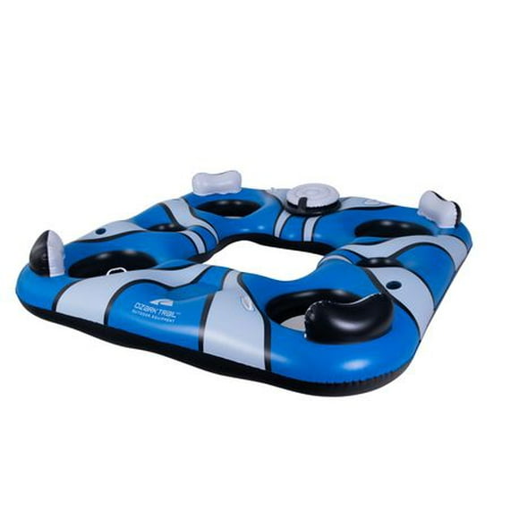 Ozark Trail Rapid Rider Sustainable 4-person Float with Cooler, 4 times the fun!