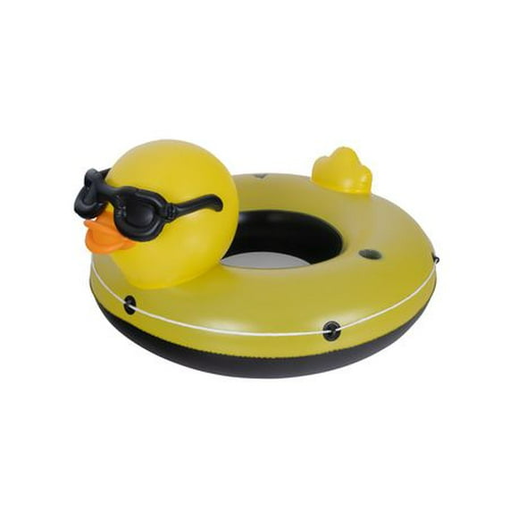 Ozark Trail Yellow Duck Sustainable 1-person River Tube, Floating fun on the water!