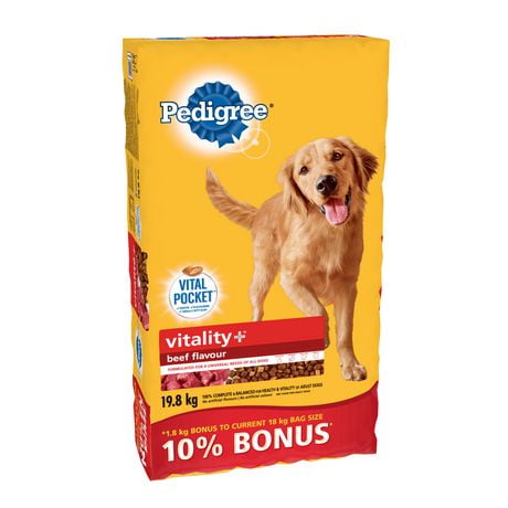 Pedigree Vitality Beef Flavour Adult Dog Foods | Walmart Canada