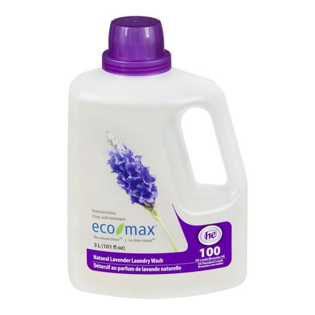 Eco-Max Natural Lavender Laundry Wash, 3L, 100 Loads, Scented