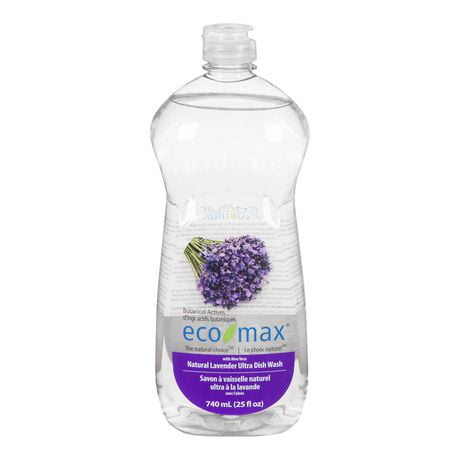 Liquide vaisselle naturel ultra parfum lavande Eco-Max 740ml, parfum