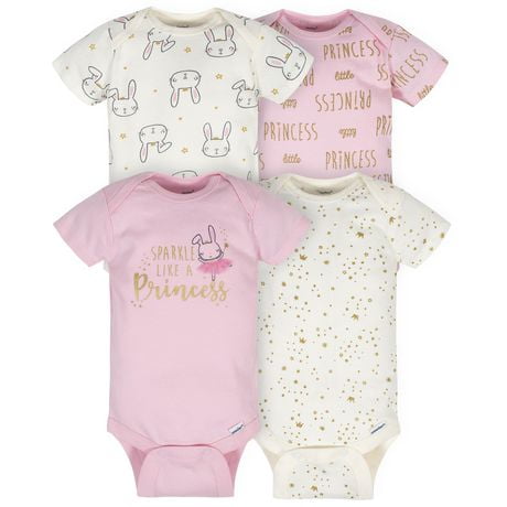 Gerber Baby Girls 5 Pack Organic Onesies Bodysuits Walmart