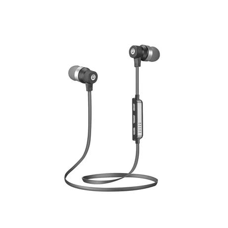 Écouteurs-boutons sport Bluetooth sans fil avec microphone de M - noir