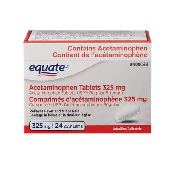 Comprimés d’acétaminophène 325 mg Régulier<br>24 Caplets