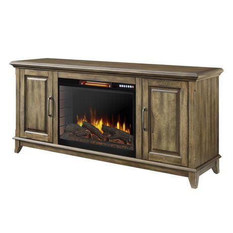 Muskoka 259-170-186 Marcus 60 inch Electric Fireplace with Bluetooth- Antique Pine Finish