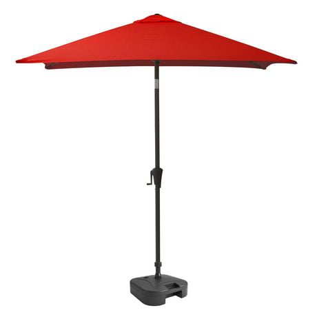 CorLiving 9ft Square Tilting Patio Umbrella with Umbrella Base