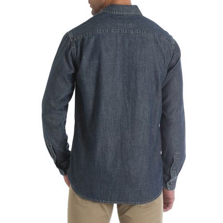 Wrangler Men's Long Sleeve Twill Shirt | Walmart Canada