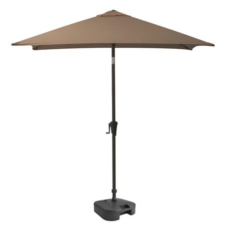 CorLiving 9ft Square Tilting Patio Umbrella with Umbrella Base